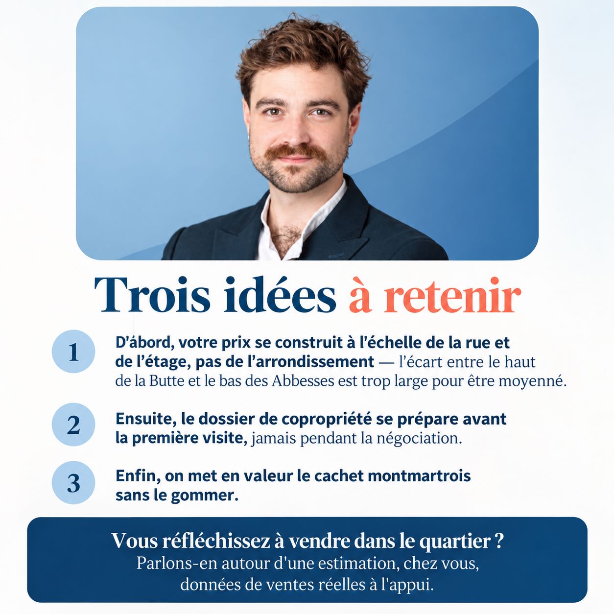Infographie : les étapes pour vendre son appartement à Montmartre